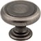 Jeffrey Alexander 1-1/4" Diameter Brushed Pewter Bremen 1 Cabinet Knob 117BNBDL - alternate 1